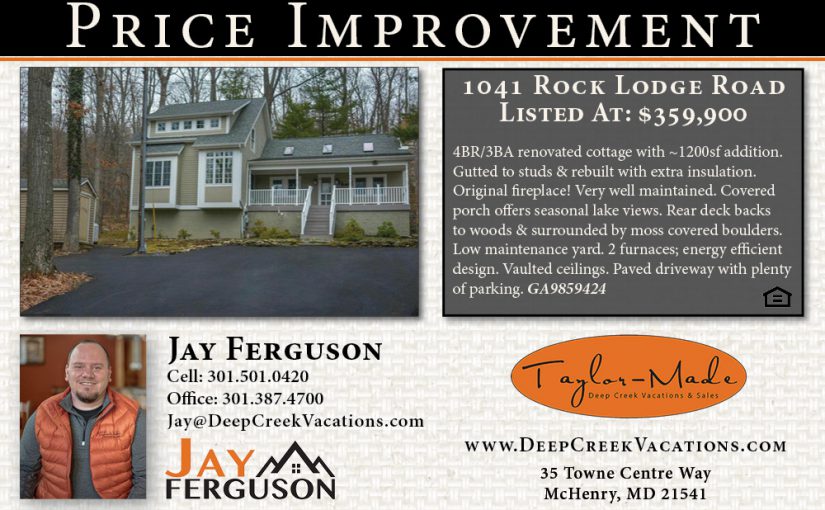 PRICE REDUCTION- 1041 Rock Lodge Road