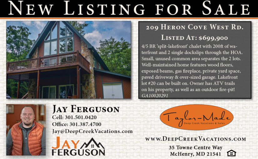 NEW LISTING- 209 Heron Cove West