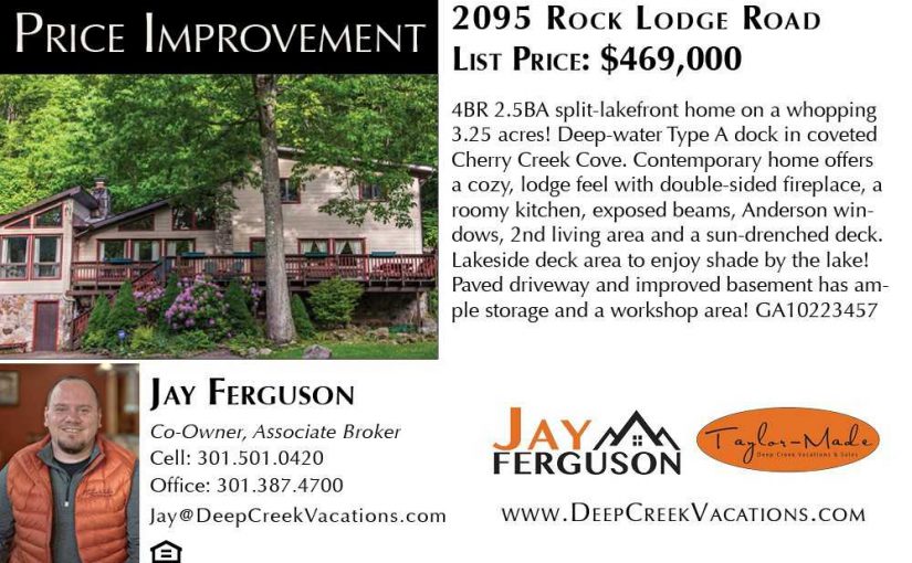 Price Change for 2095 Rock Lodge Road!